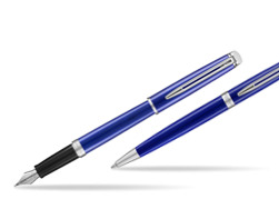 Zestaw prezentowy pióro wieczne + długopis Waterman Hémisphère 2018 Bright Blue CT