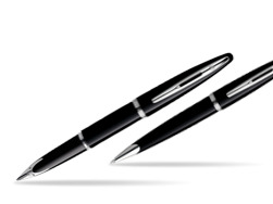Zestaw prezentowy pióro wieczne + długopis Waterman Carène Morze Czarne ST