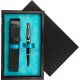 Single Wooden Box Black Turquoise