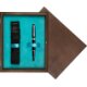 Pudełko drewniane Wenge Single Turkus Pudełko drewniane Wenge Single Turkus