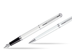 Zestaw prezentowy pióro wieczne + długopis Waterman Hémisphère Biel CT
