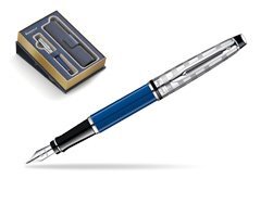 Zestaw prezentowy pióro wieczne Expert Niebieska Laka Deluxe CT 2016