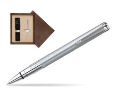Długopis Waterman Perspective Srebrny CT w pudełku drewnianym Wenge Single Ecru