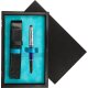 Single Wooden Box Black Turquoise Single Wooden Box Black Turquoise