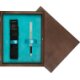 Pudełko drewniane Wenge Single Turkus Pudełko drewniane Wenge Single Turkus