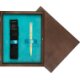 Pudełko drewniane Wenge Single Turkus Pudełko drewniane Wenge Single Turkus