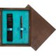 Pudełko drewniane Wenge Single Turkus Pudełko drewniane Wenge Single Turkus
