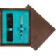 Pudełko drewniane Wenge Single Turkus Pudełko drewniane Wenge Single Turkus