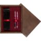 Pudełko drewniane Wenge Double Bordo Pudełko drewniane Wenge Double Bordo