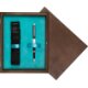 Pudełko drewniane Wenge Single Turkus Pudełko drewniane Wenge Single Turkus