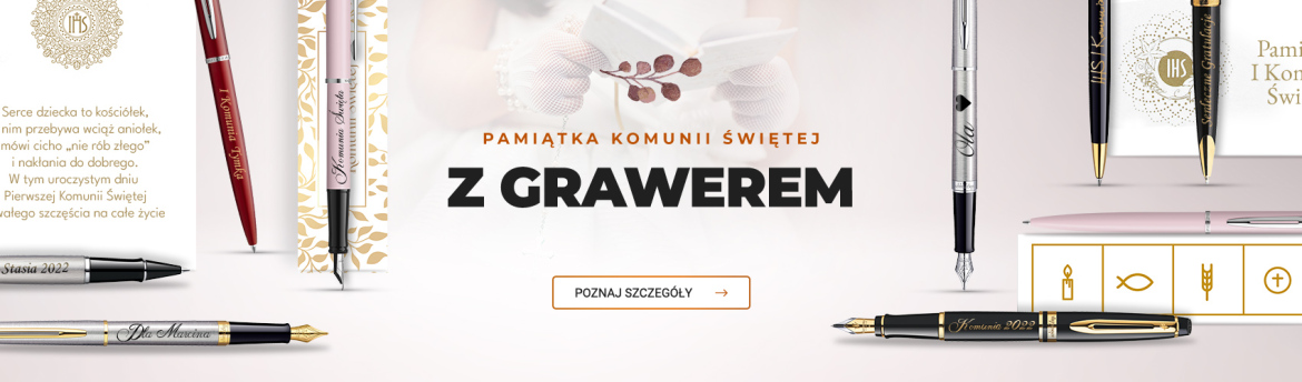Wybierz produkt i dodaj grawer na pamiątkę I Komunii Świętej