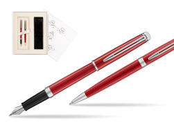 Zestaw prezentowy pióro wieczne + długopis Waterman Hémisphère 2018 Comet Red CT