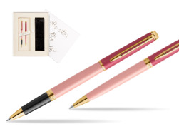 Zestaw prezentowy Waterman pióro kulkowe + długopis HÉMISPHÈRE COLOR-BLOCK PINK GT