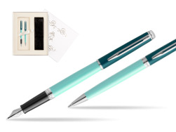 Zestaw prezentowy Waterman pióro wieczne + długopis HÉMISPHÈRE COLOR-BLOCK GREEN CT