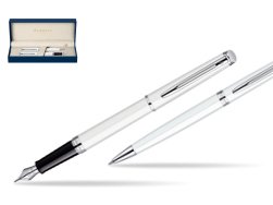 Zestaw prezentowy pióro wieczne + długopis Waterman Hémisphère Biel CT